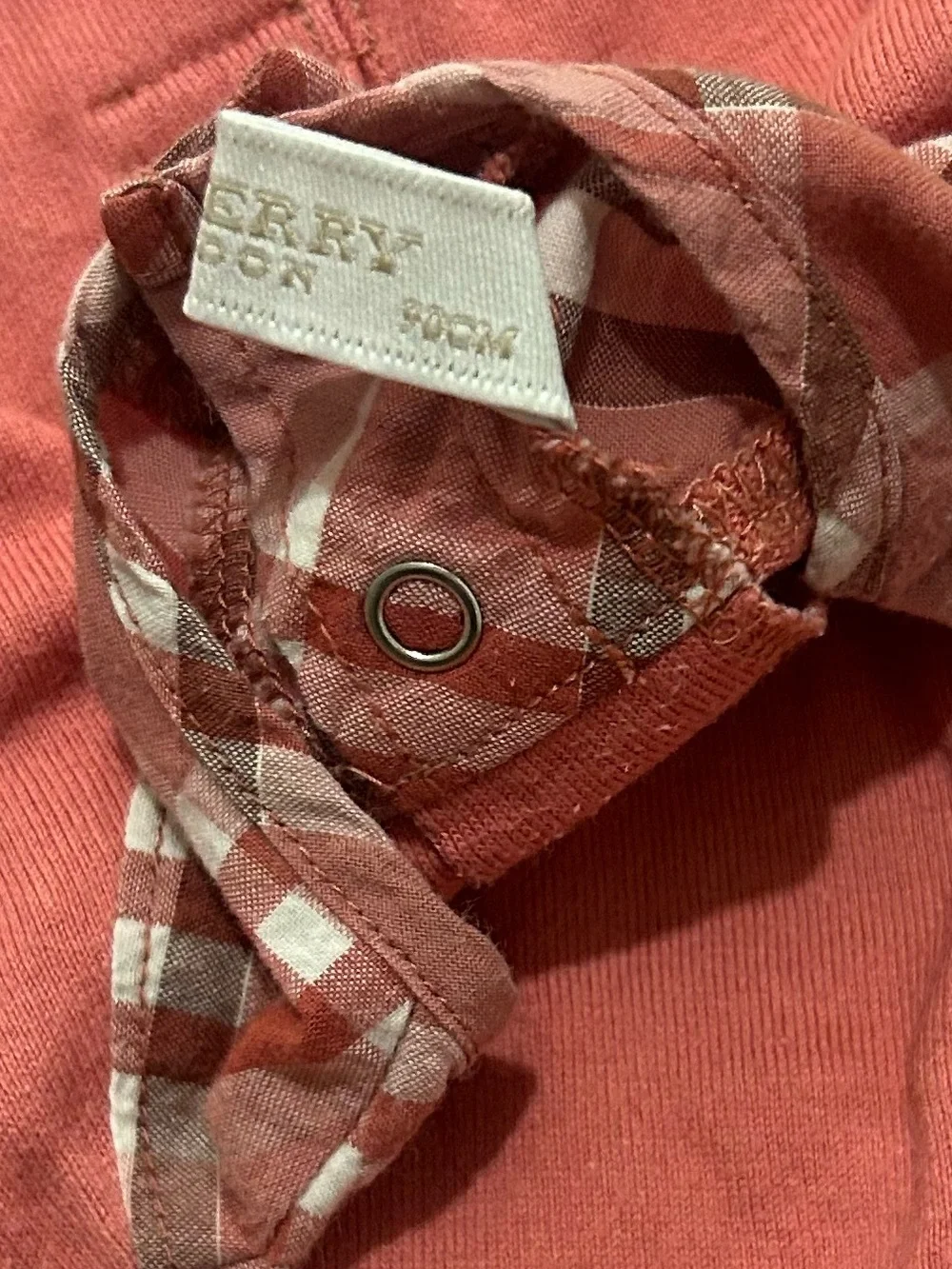 BURBERRY Nova Check Iconic Flutter Sleeve Button Up Bib Dress